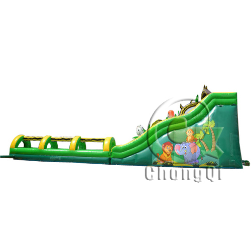 large inflatable water slides for adults palm tree jungle